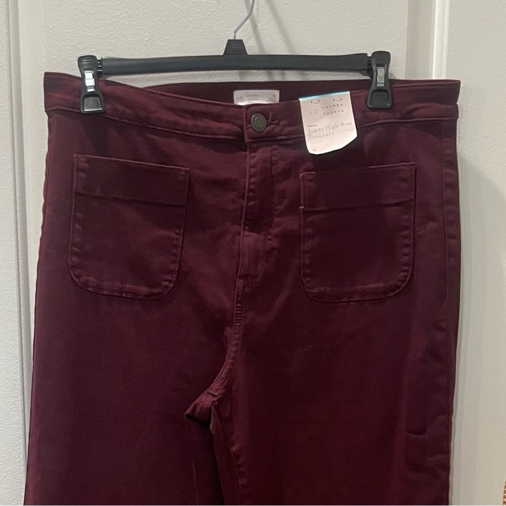 NEW…LC Lauren Conrad Super High-Rise Wide LegTrousers - Picture 3 of 3